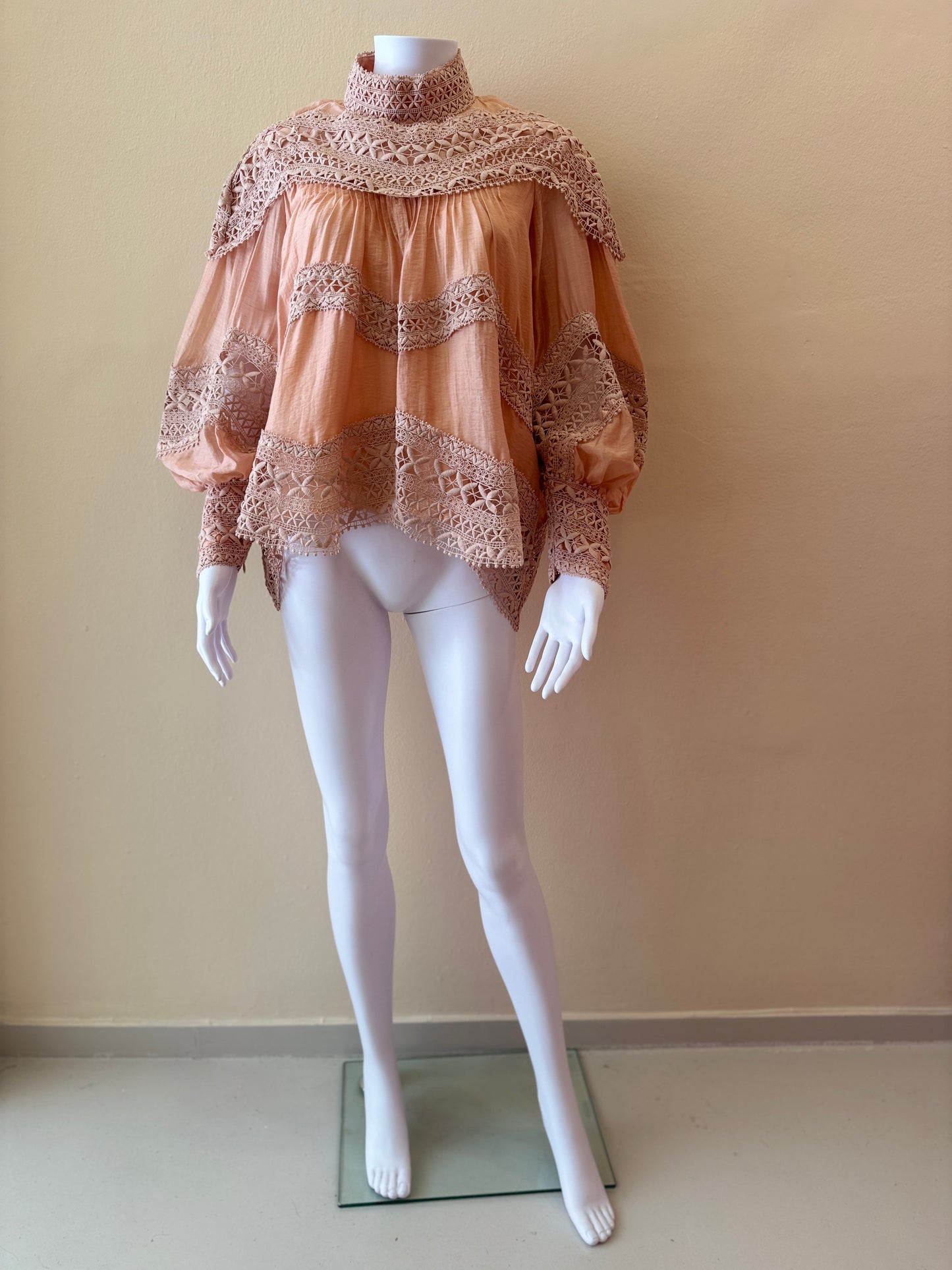 ZIMMERMANN POSTCARD EMBROIDERED BLOUSE
