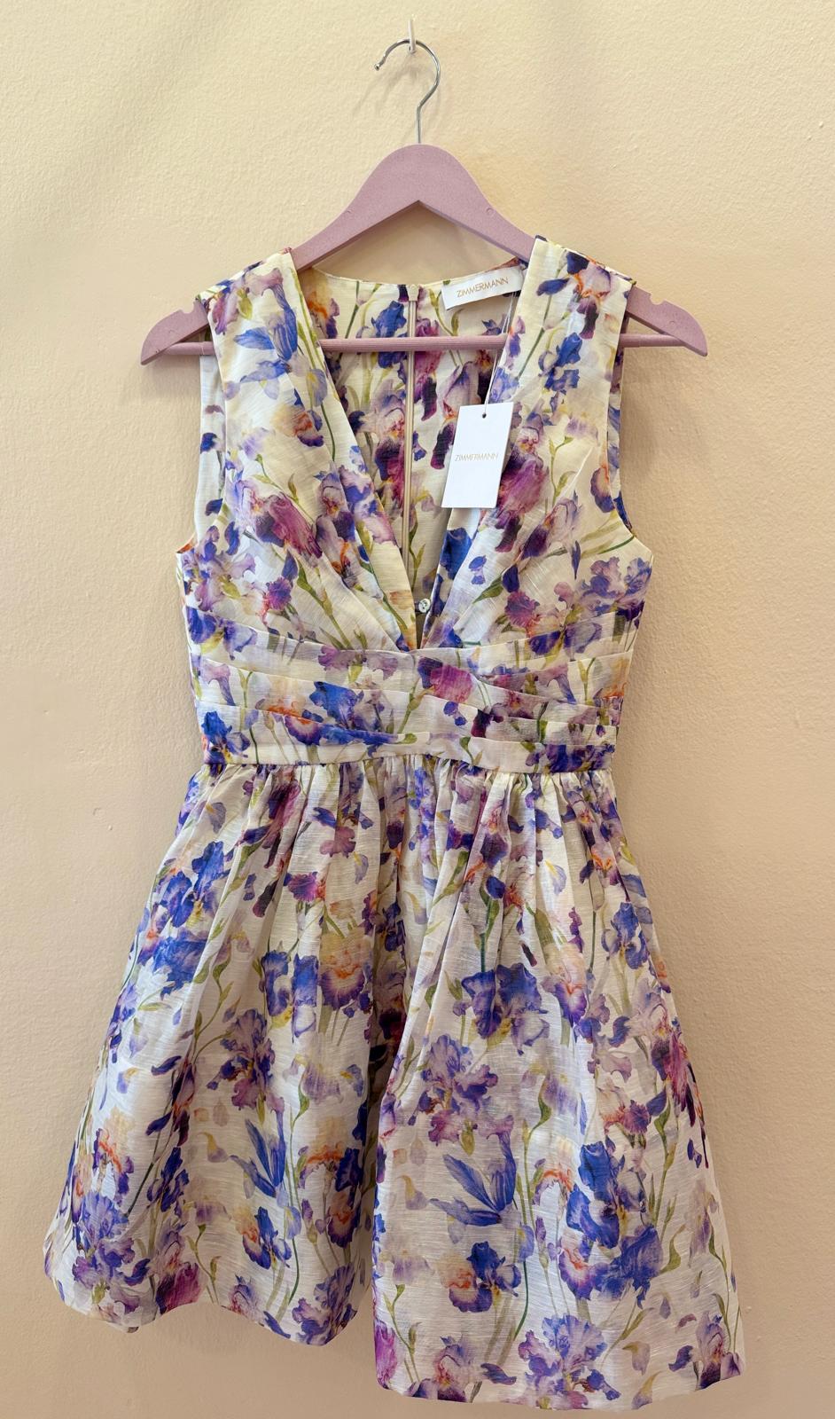 ZIMMERMANN DRESS Tama V-neck Multi-colour