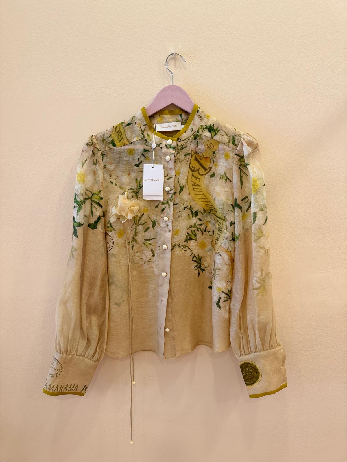 ZIMMERMANN REGULAR FIT FLORAL PRINT SHIRT