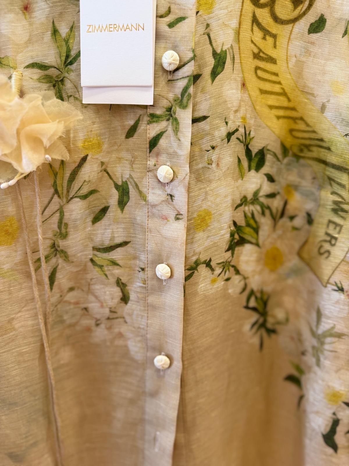 ZIMMERMANN REGULAR FIT FLORAL PRINT SHIRT