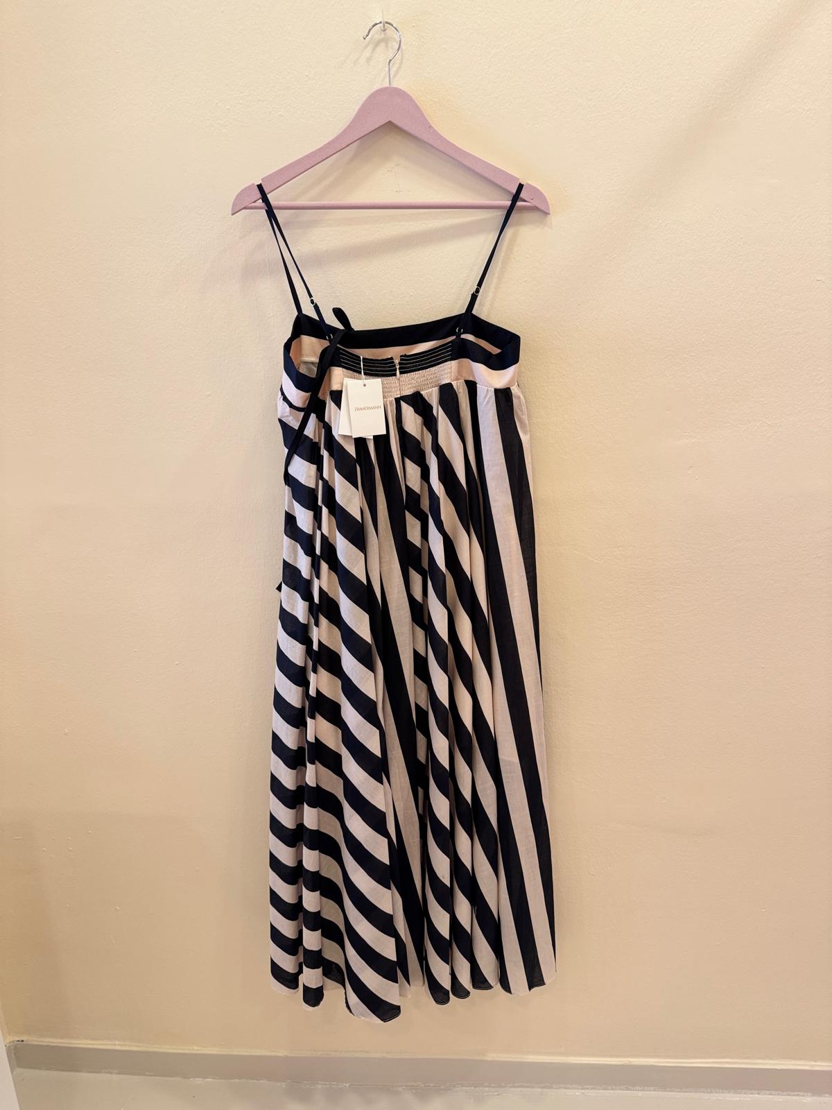 ZIMMERMANN MAXINE STRIPED MAXI DRESS