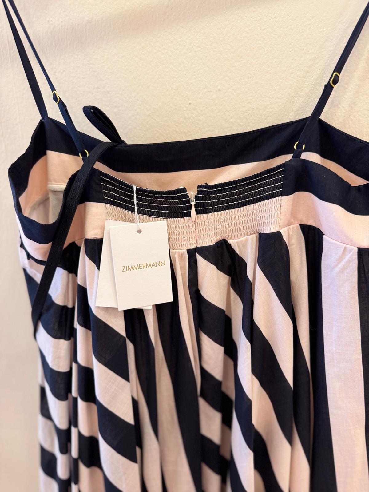 ZIMMERMANN MAXINE STRIPED MAXI DRESS