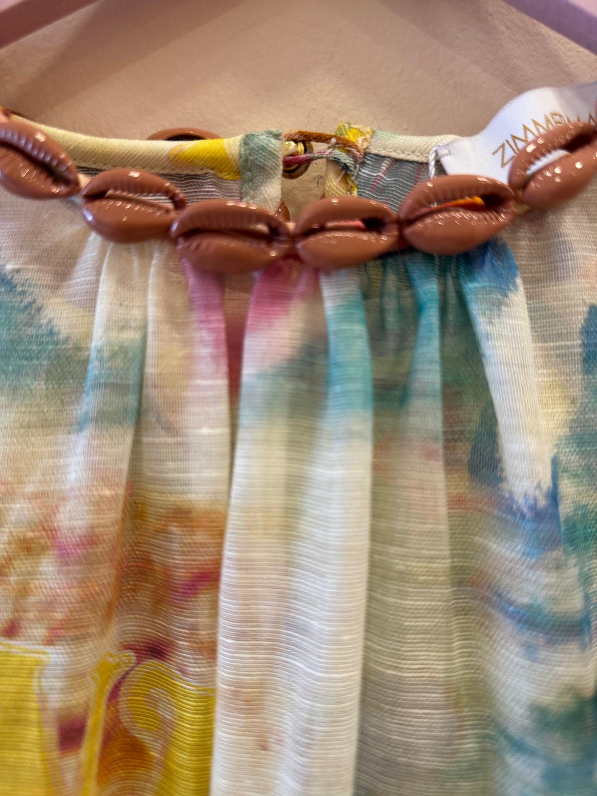 ZIMMERMANN NEUTRAL TAMA LAYERED MINIDRESS