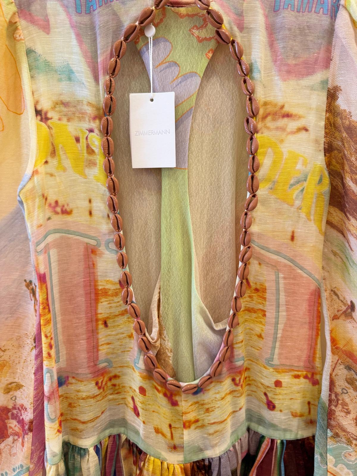 ZIMMERMANN NEUTRAL TAMA LAYERED MINIDRESS