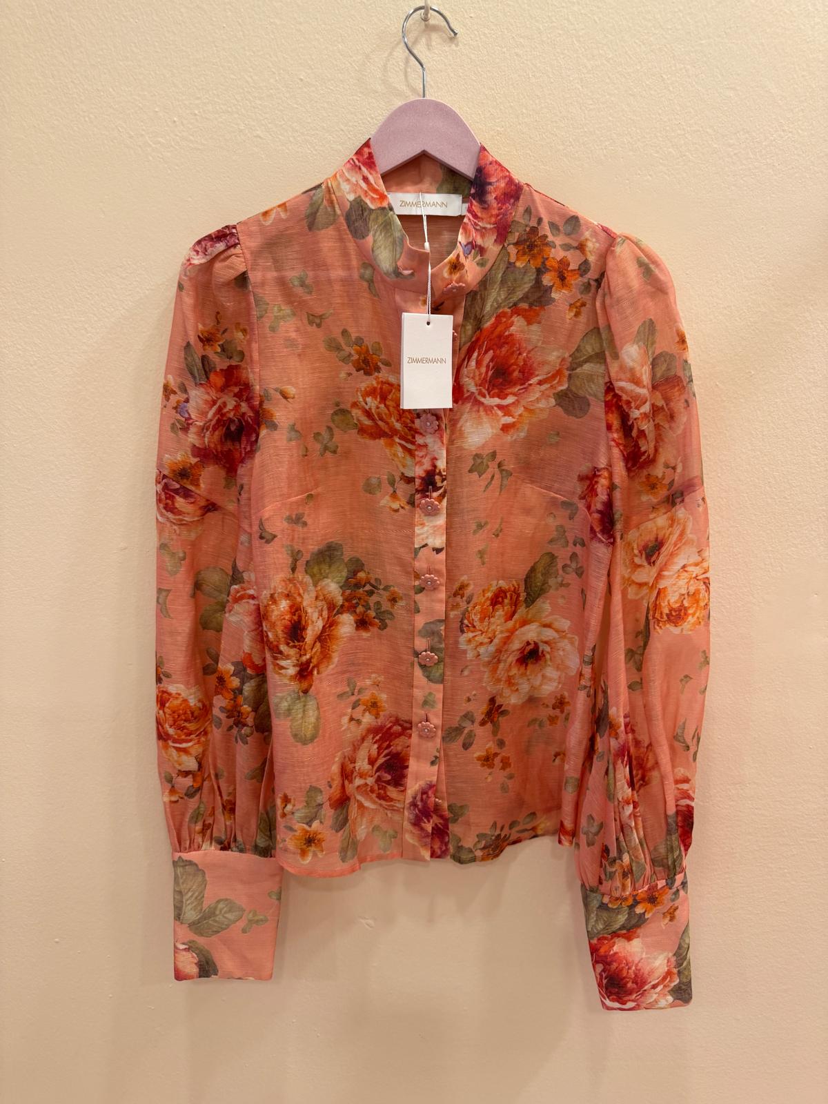 ZIMMERMANN WONDERLAND FLORAL BLOUSE AND SKIRT SET