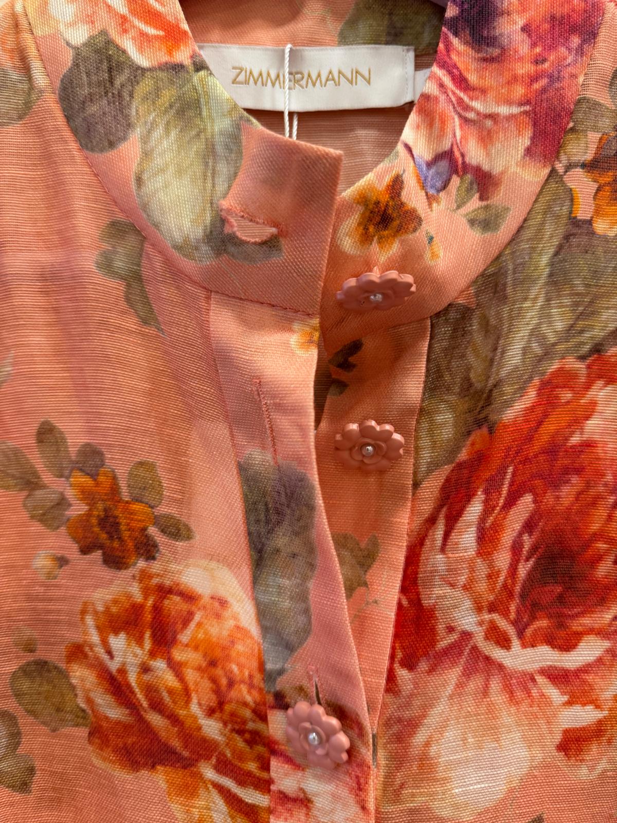 ZIMMERMANN WONDERLAND FLORAL BLOUSE AND SKIRT SET