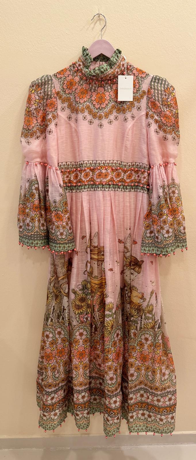ZIMMERMANN KALEIDOSCOPE BELL SLEEVE GOWN