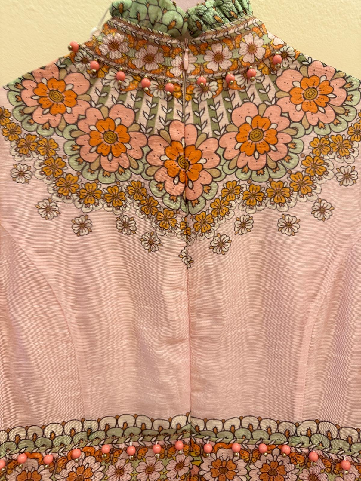 ZIMMERMANN KALEIDOSCOPE BELL SLEEVE GOWN