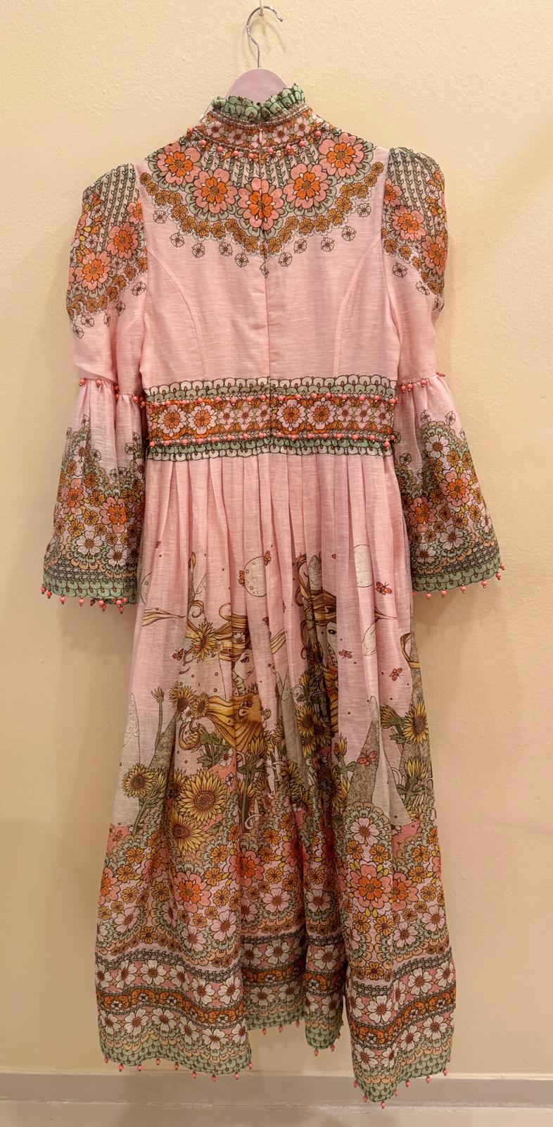 ZIMMERMANN KALEIDOSCOPE BELL SLEEVE GOWN