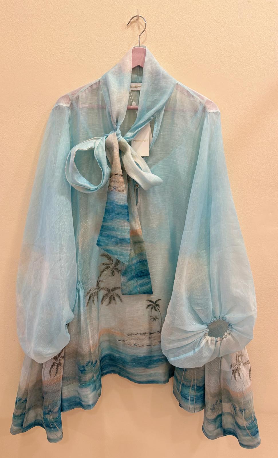ZIMMERMANN ILLUMINATE BILLOW MINI DRESS