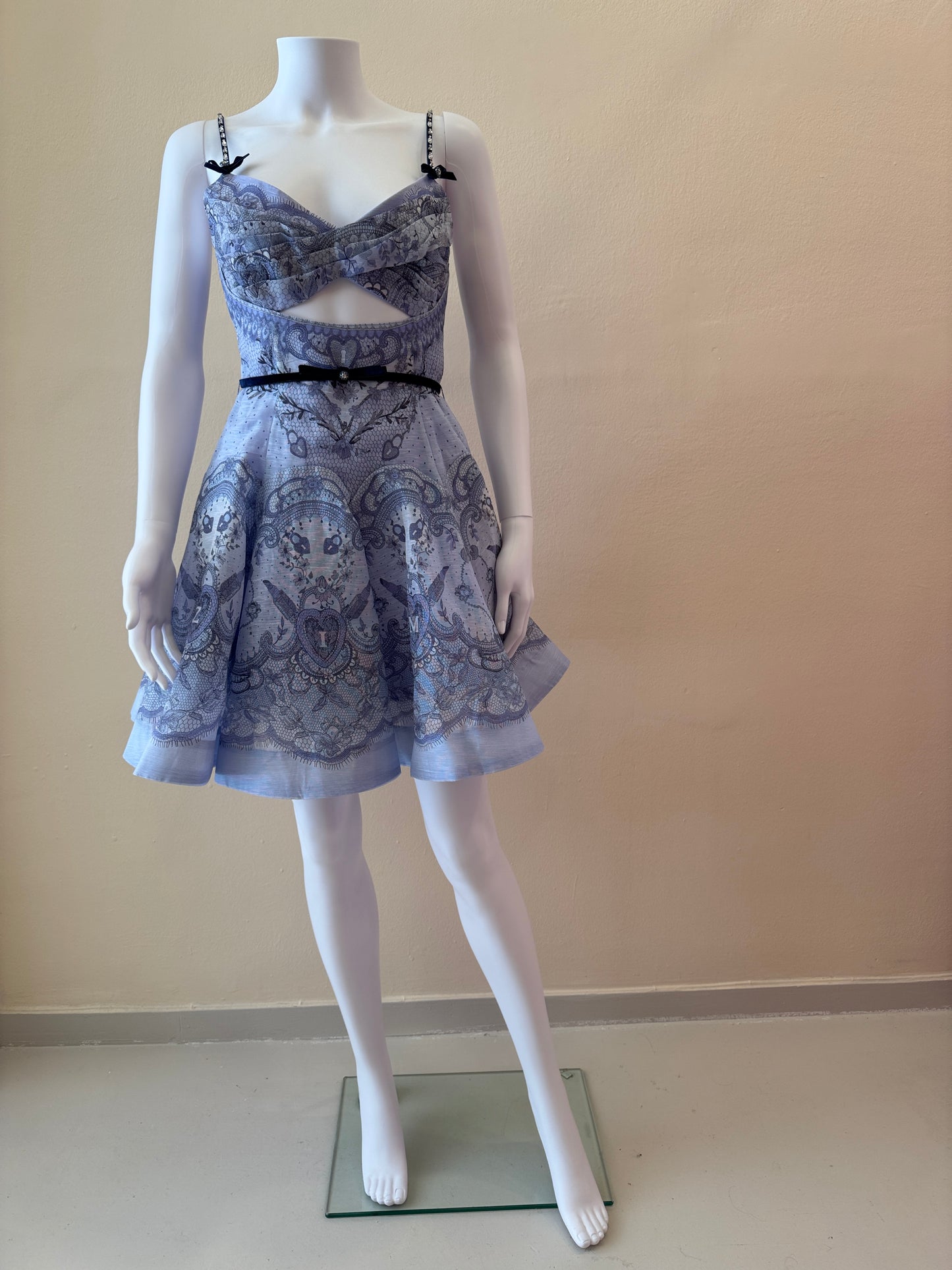 ZIMMERMANN CRUSH TWIST FRONT MINI DRESS