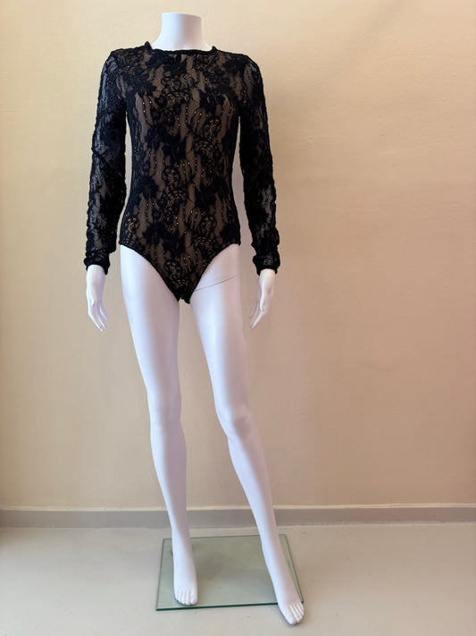 ZIMMERMANN ROUND NECKLINE LACE BODYSUIT