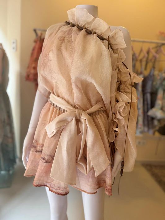 Zimmermann dawning ruffle mini dress