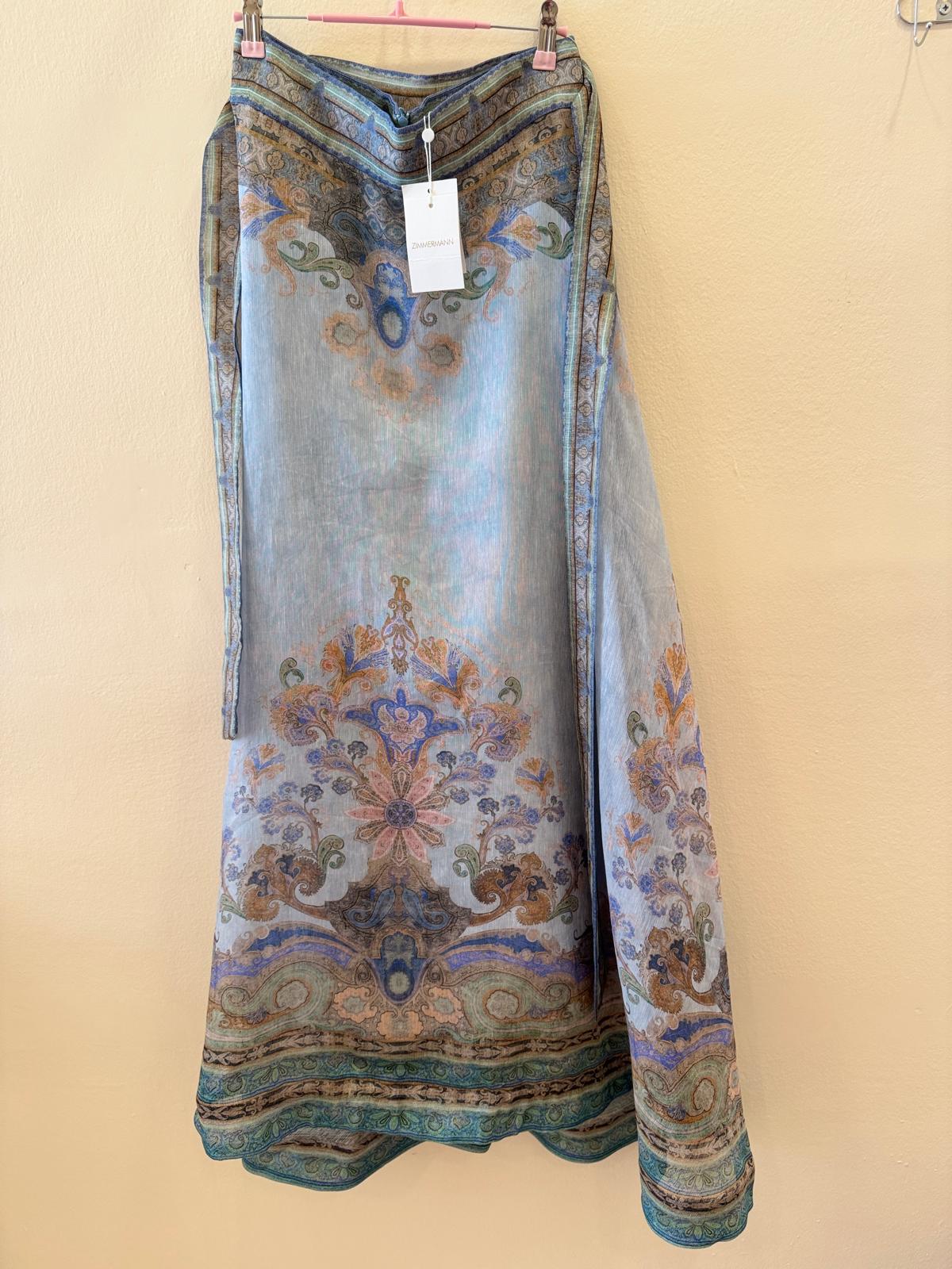 ZIMMERMANN EDEN SET SHIRT AND SKIRT