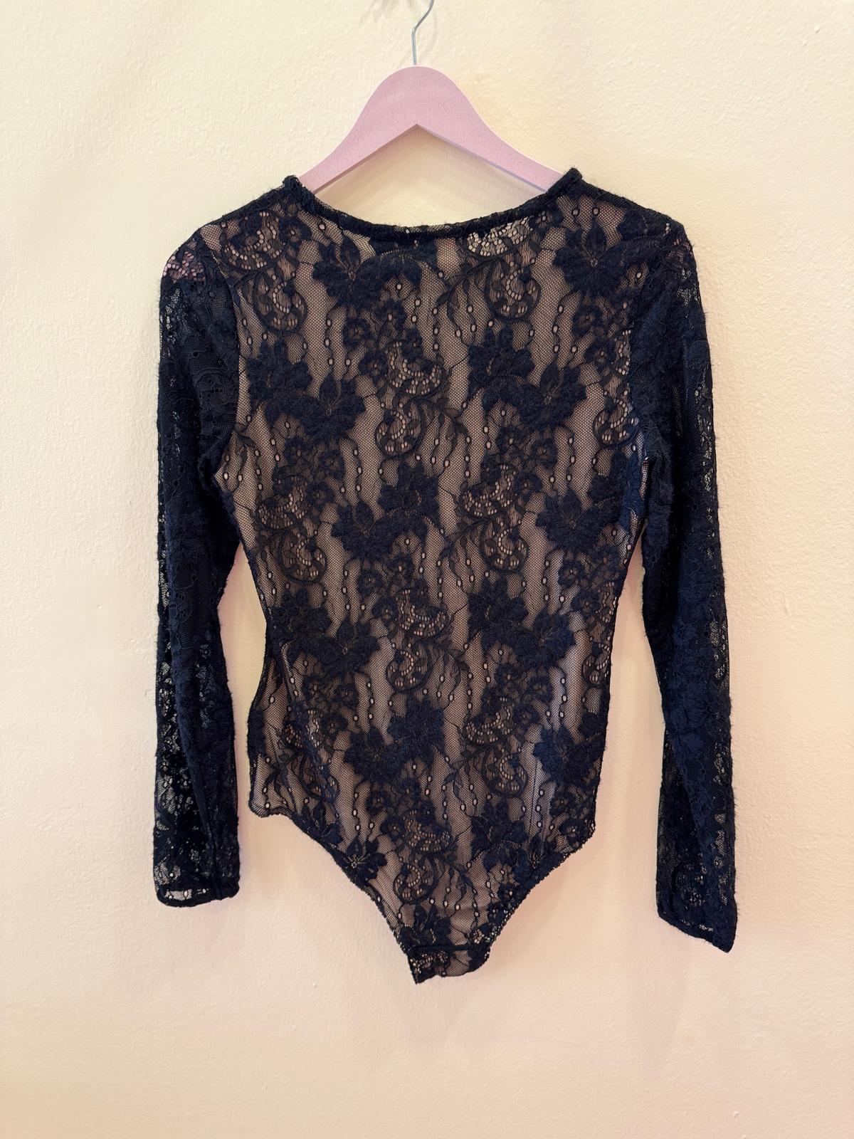 ZIMMERMANN ROUND NECKLINE LACE BODYSUIT