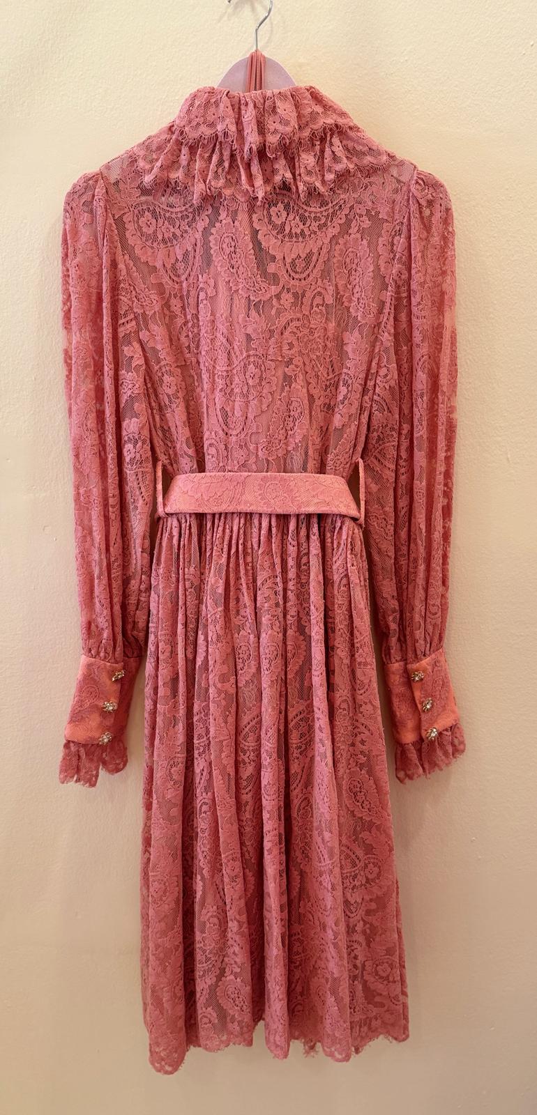 ZIMMERMANN KALEIDOSCOPE LACE RUFFLE MIDI