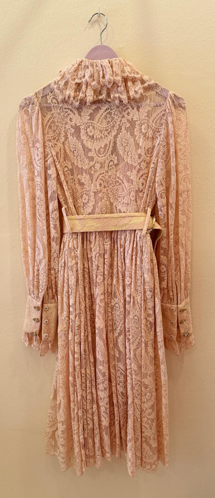 ZIMMERMANN Kaleidoscope lace ruffle midi dress