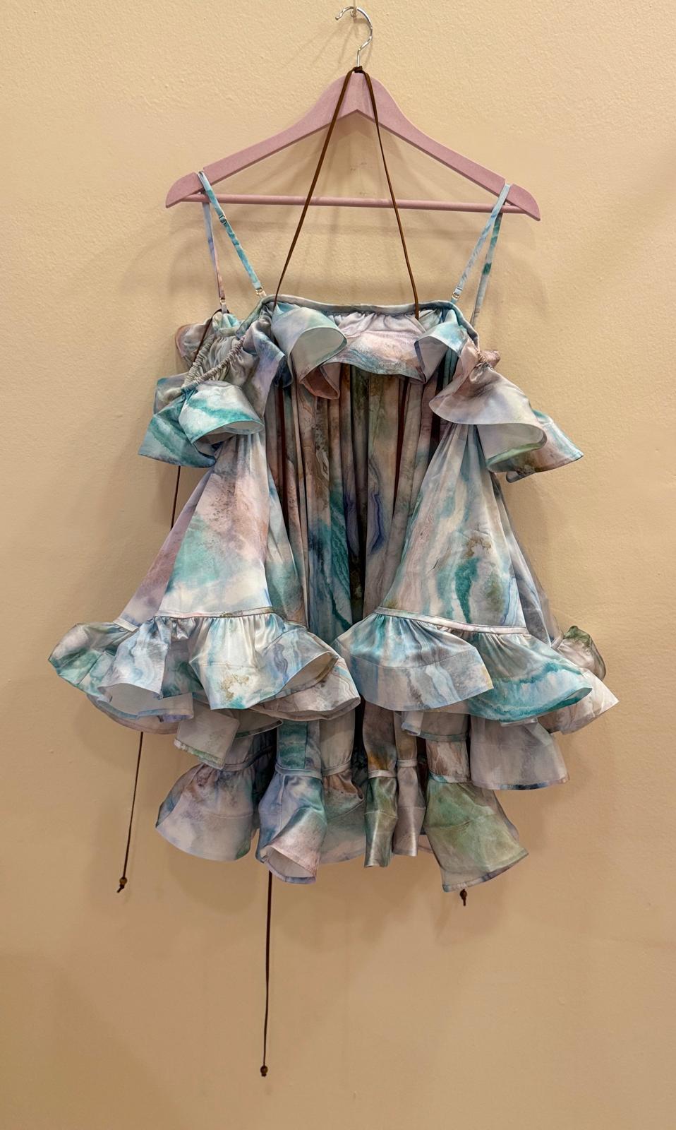 ZIMMERMANN ILLUMINATE FLOUNCE MINI DRESS