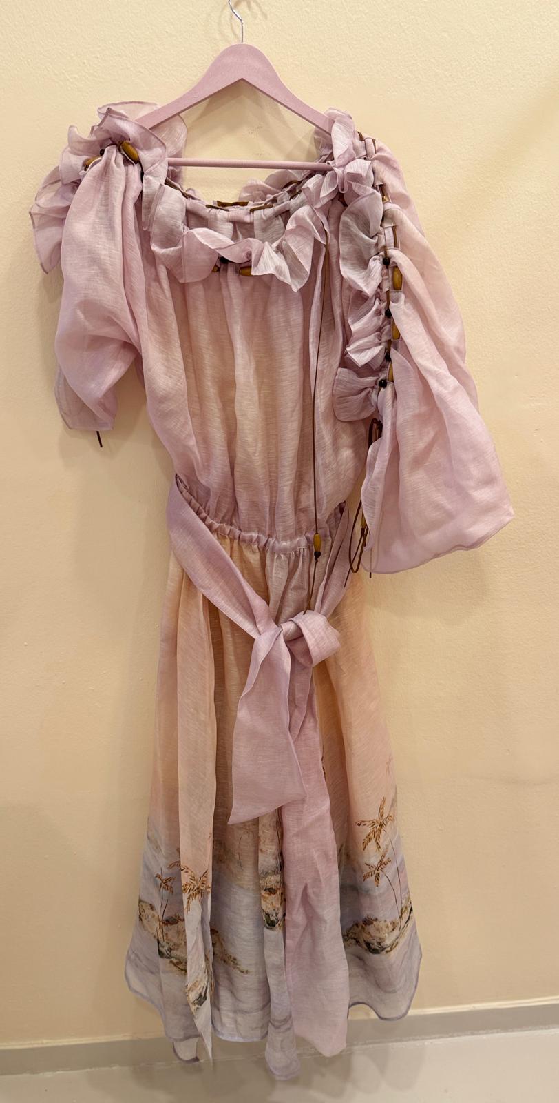 ZIMMERMANN DAWNING RUFFLE MAXI DRESS