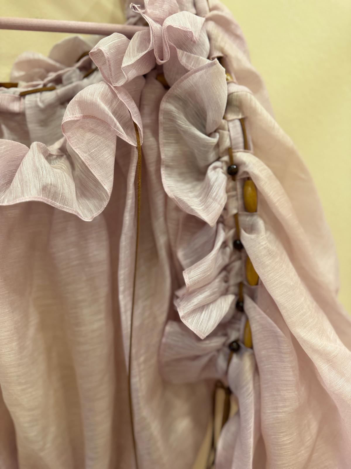 ZIMMERMANN DAWNING RUFFLE MAXI DRESS