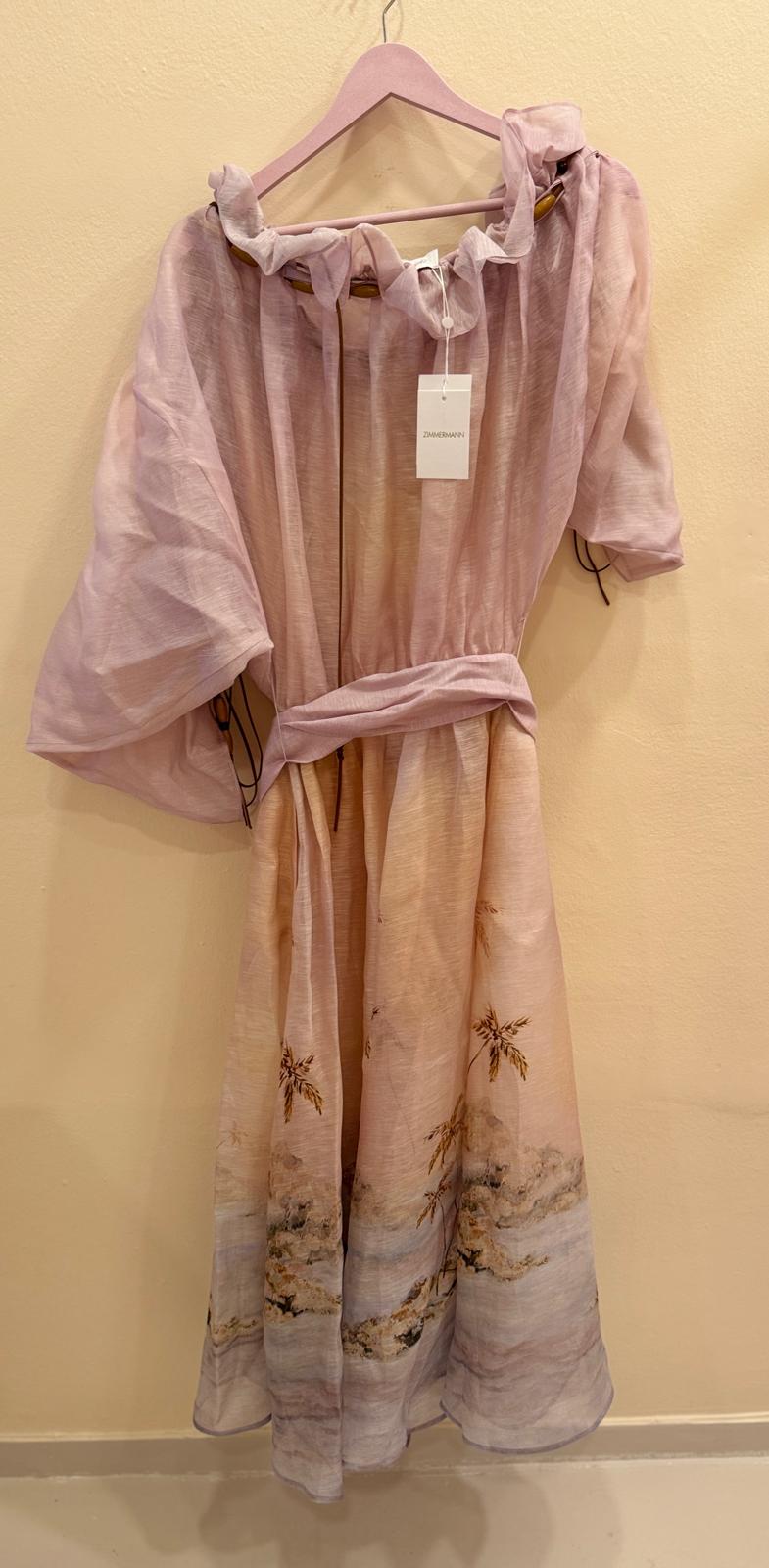 ZIMMERMANN DAWNING RUFFLE MAXI DRESS
