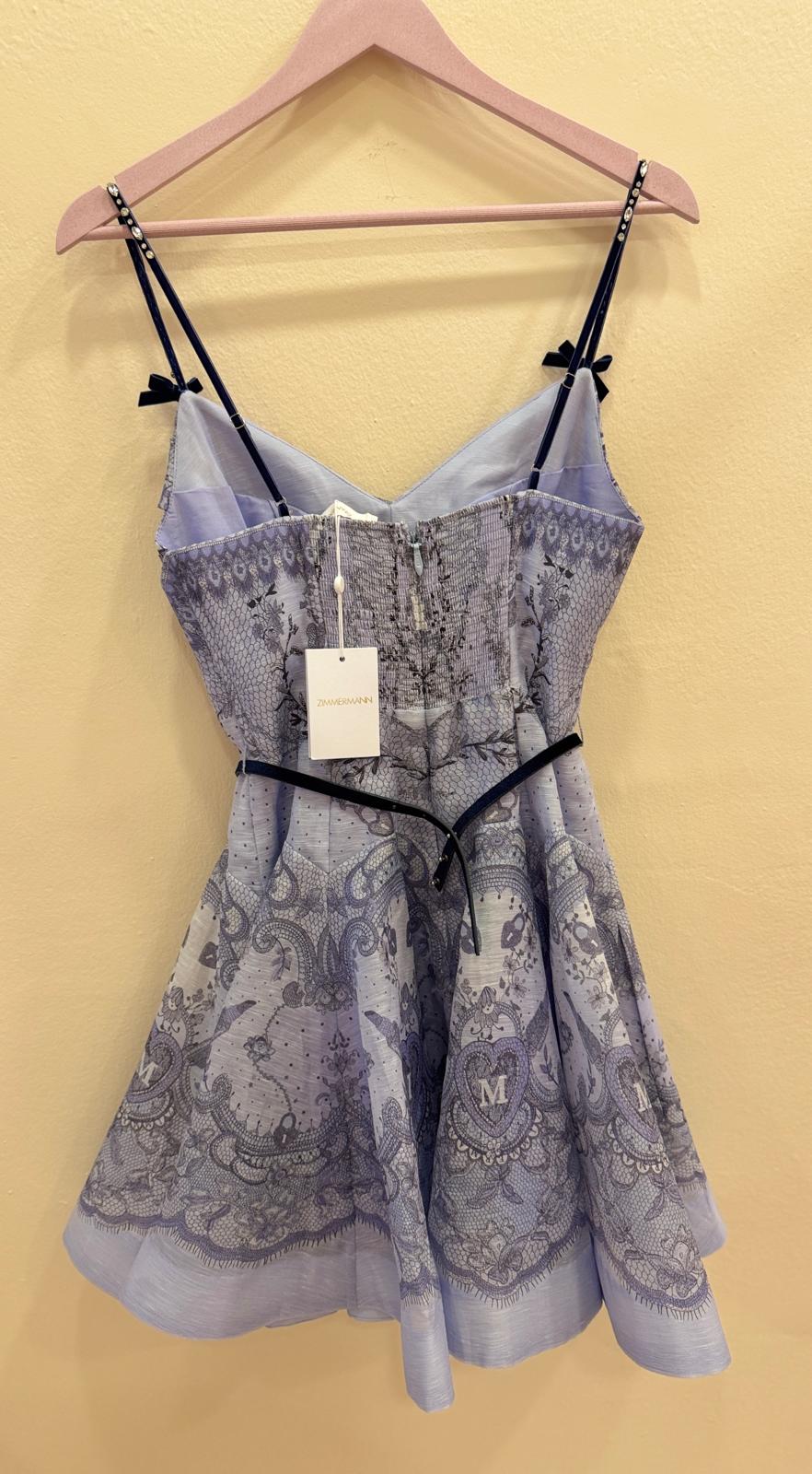 ZIMMERMANN CRUSH TWIST FRONT MINI DRESS