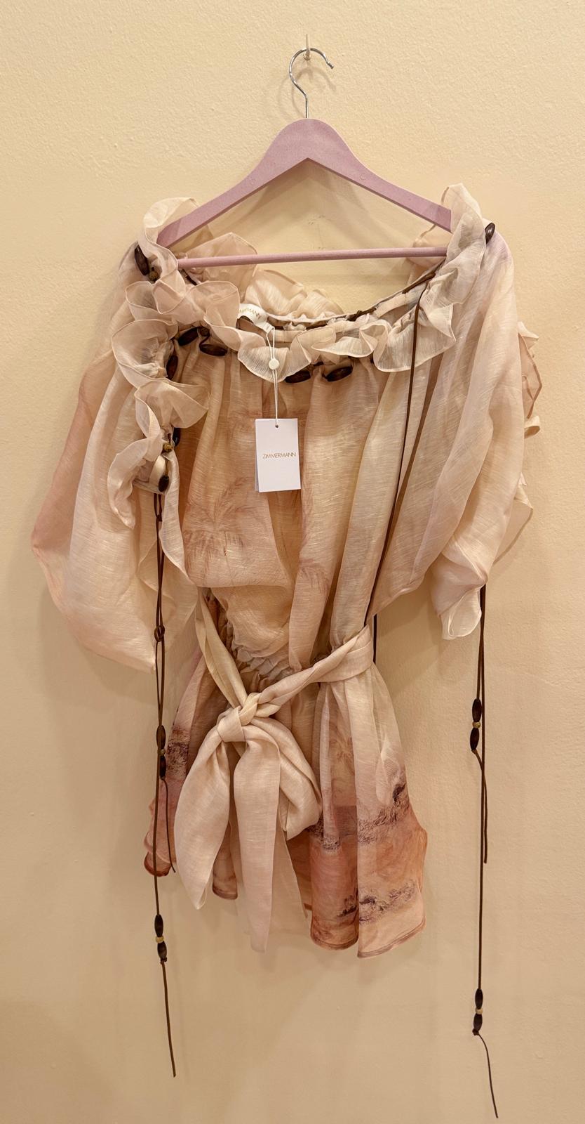 Zimmermann dawning ruffle mini dress