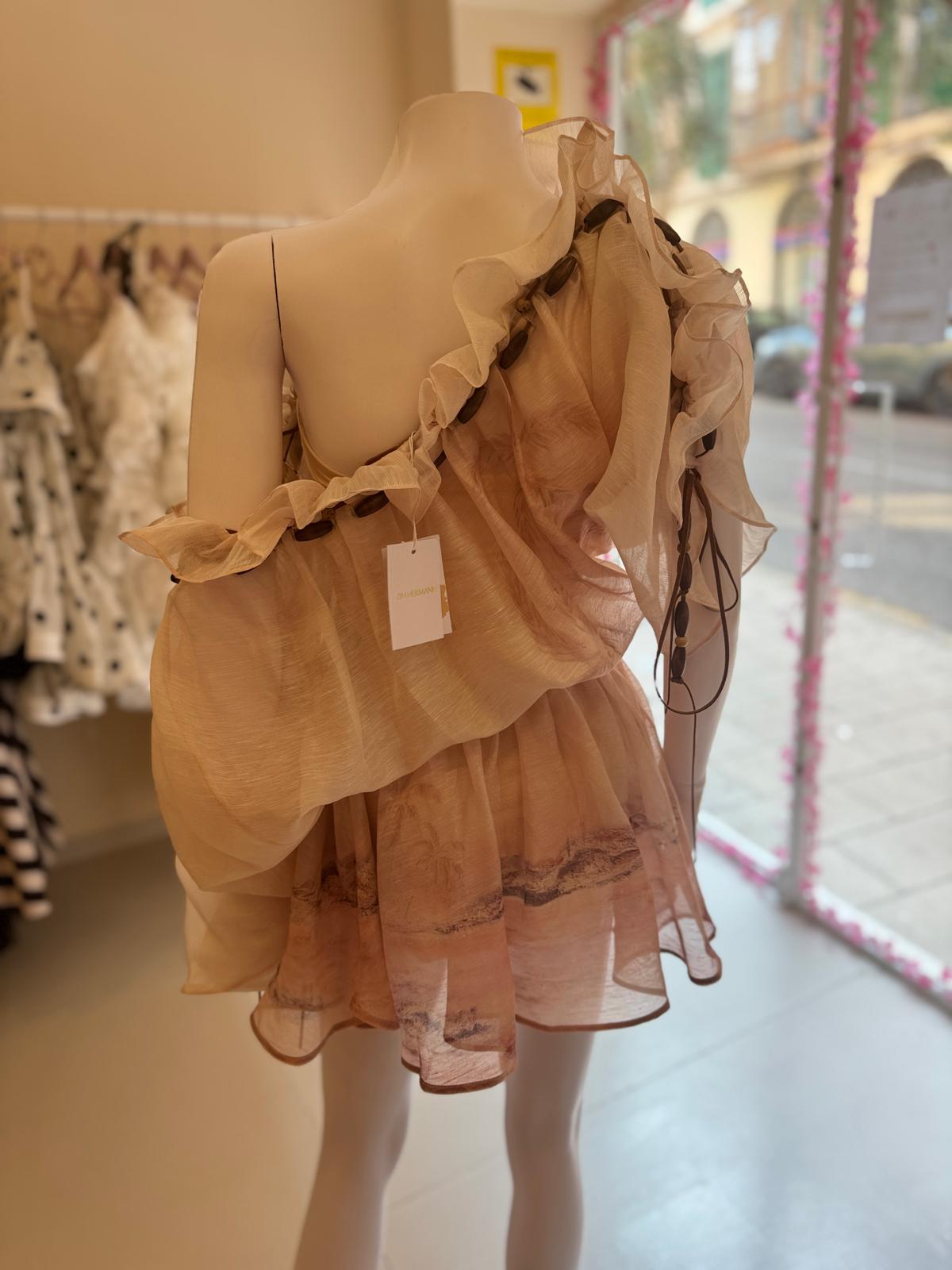 Zimmermann dawning ruffle mini dress
